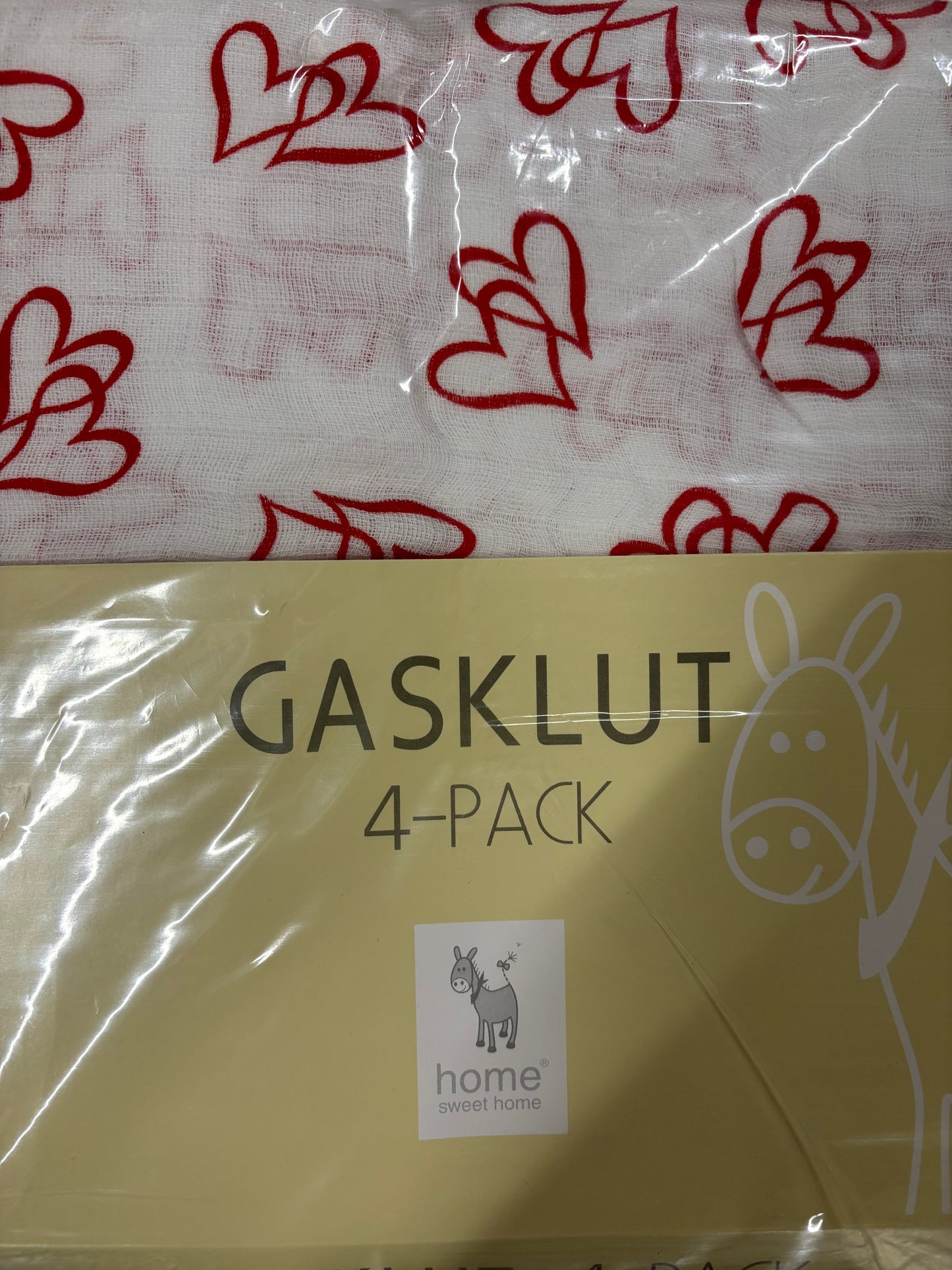HEARTS Gasklut 4 pk