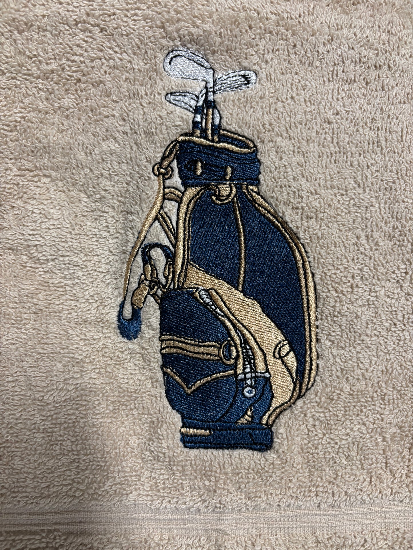 GOLFBAG håndkle sand bunn